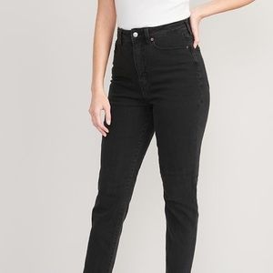Higher High-Waisted O.G. Straight Jeans in Black Jack Wash